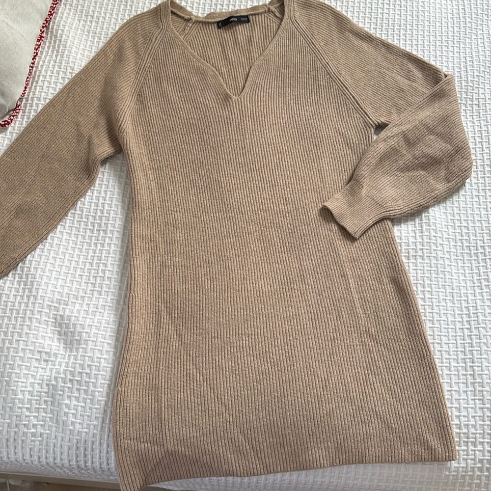 Mango knit long sweater, size XL